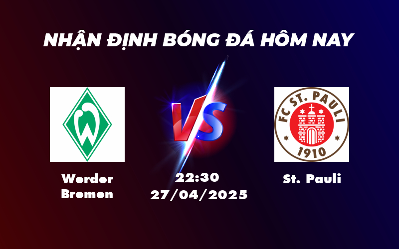 Werder Bremen vs St Pauli Cơ hội khẳng định sức mạnh tại Bundesliga 1 werder bremen st pauli 27 04 bundesliga